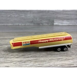 Road Champs Exxon Happy Motoring! Diecast Tanker Trailer Vintage 1982